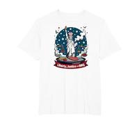Liberty, Justice, and BBQ T-Shirt, Men's Big and Tall, White, 5X Tall