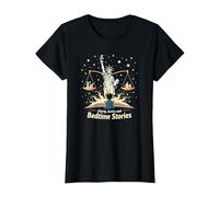 Liberty, Justice, and Bedtime Stories T-Shirt, Women, Black, XXL
