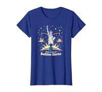 Liberty, Justice, and Bedtime Stories T-Shirt, Women, Royal Blue, L