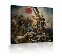 Liberty Leading the People Artwork Stretched Canvas Wall Print 50x60cm