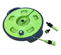 Liberty Leisure 15m Roll-On Hose Pipe - Durable Garden Hose Reel with Expandable Hose, Quick-Release Coupling, and Flexible Water Pipe for Caravan Motorhome and Garden.