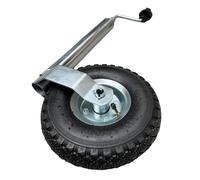 Liberty Leisure 48mm Pneumatic Jockey Wheel for Caravans & Trailers - Heavy Duty Replacement Jockey Wheel for Caravan & Trailer Use - 150kg Max Load