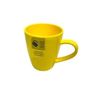Liberty Leisure ABS Non-Slip 35cl Mugs - 4 Pack - Durable, Lightweight, Dishwasher Safe, Ideal for Home, Office, and Travel, BPA-Free, Ergonomic Design, Safe for Boiling Water (Lemon)