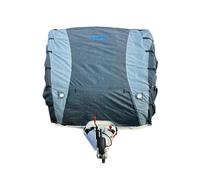 Liberty Leisure Adjustable Padded Caravan Front Towing Cover, Grey, 215 to 250cm (7'6" - 8') wide.