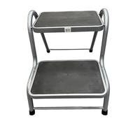 Liberty Leisure Double Metal Caravan Step with Non-Slip Surface - Heavy Duty Step Stool for Motorhome, Campervan, Horse Box and Caravan - Portable, Sturdy and Safe