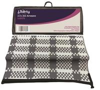 Liberty Leisure Durable 100% Polypropylene Tube Weave Caravan Awning Carpet: Breathable, UV Resistant, Easy to Clean - Perfect for Outdoor Comfort (250cm x 600cm)