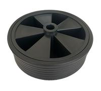 Liberty Leisure Spare Jockey Wheel: Your Reliable Companion Replacement Wheel with Plastic Rim and soft Rubber Tyre 220 mm x 70 mm for your Caravan or Trailer