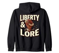 Liberty & Lore Freedom Activism Blac Social Justice Movement Zip Hoodie