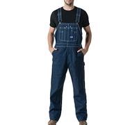 Liberty Men's Bib Overalls/Coveralls, Rigid Denim, 32W / 34L