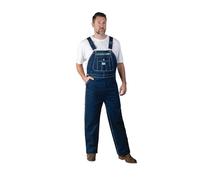 Liberty Men's Stonewashed Denim Bib Overall, Rigid, 48W / 34L