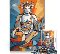 Liberty Sitting Buddah Art Adult Jigsaw Puzzle1000 Pieces Brain Exercise Accurate Cut Home Activity Festive Gift (38x26cm)