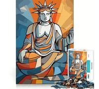 Liberty Sitting Buddah Art Adult Jigsaw Puzzle1000 Pieces Brain Exercise Accurate Cut Home Activity Festive Gift (38x26cm)