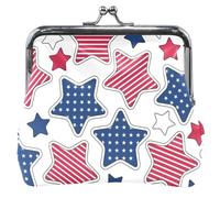 Liberty Stars White Mens Womens Leather Elegant Wallet with Locking Buckle, Chic Liberty Stars White, Classic, Chic Liberty Stars White, Classic, Chic Liberty Stars White, Classic