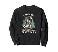 Liberty State Park New Jersey Hiking Trail Raccoon Sweatshirt