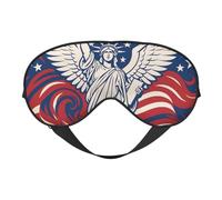 Liberty Statue with American Print Functionality Outdoor Travel Eye Mask Breathable Camping Meditation Yoga Friendly