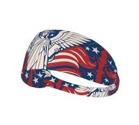 Liberty Statue With American Printing Double-Sided,Unisex Elastic Sports Headband,Ideal As A Gift For Sports-Loving Friends,Family