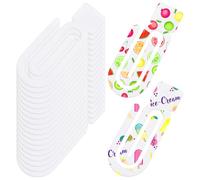 libfrnt 20 Pack Sublimation Paper Clips 5 x 1.9 inch Acrylic Sublimation Blank Paperclip Mockup Jumbo Paper Clips for Heat Transfer DIY Design Office, Classroom Supplies