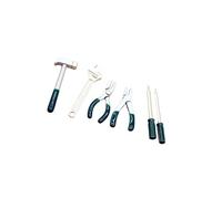LIbgiubhy 1/12 Doll House Miniature Gardening Tool Set with Storage Case Kids Pretend Play Activity Tool Box for Scene Arrangement Doll House Decoration