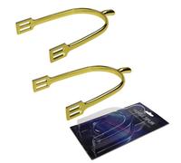 LIbgiubhy 1 Pair Electroplated Zincs Alloy U Shape Riding Spur Hollows Star Head Professional Grade Horse Riding Gear for Men Men's English Spur