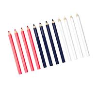 LIbgiubhy 12Pcs Wooden Craft Pencils Ergonomic Grip Fabric Marking Pencil for Dressmaking Fabric Tailoring Glass Ceramic Marking Wooden Craft Pencil