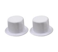 LIbgiubhy 2 Bare Doll Hat Base 9cm EVA Oil Cloth Top Hats Unfinished for Creative Projects & Party Accessories Cylinder Hat for Doll