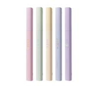 LIbgiubhy 5Pcs Student Study Fluorescent Highlighters 5 Color Gentle on Eyes Fluid Inks Flows for Textbook Annotation and Smooth Writing Fluorescent Pen