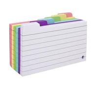 LIbgiubhy 6 Color Indexed Notepads Premium Paper Spirals Bounded Portable Design Lined Indexes Cards Journal 150 Pages Color Coded Pocket Work Planner