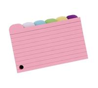 LIbgiubhy 6 Color Indexed Notepads Premium Paper Spirals Bounded Portable Design Lined Indexes Cards Journal 150 Pages Color Coded Pocket Work Planner