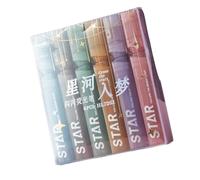 LIbgiubhy 6Pcs Student Study Fluorescent Highlighters 6 Color Gentle on Eyes Fluid Inks Flows for Textbook Annotation and Fluorescent Markers