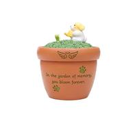 LIbgiubhy Artistic Resin Pet Memorial Urn Symbolizing Rebirthing Meditations Rest Dog Cats Cremation Box for Furs Preservation Pet Memorial