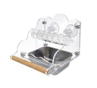 LIbgiubhy Birdcage Feeder Antisplash Parrots Feeding Box For Budgies Rotating Bird Feeder Container Cage Feeding Accessories