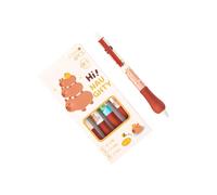 LIbgiubhy Cartoon Animal Series Gel Pen 4 Pack 0.5mm Retractable Tip Quick Start Mechanism for Classrooms Workplaces Cartoon Animal Pen