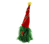 LIbgiubhy Cartoon Old Man Gnomes Dolls With Green Hair And Faux String Light Christmas Swedish Tomtes Stuffed Toy Tabletop Decors