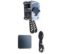 LIbgiubhy Double Paddles Morse Code Keyer Feature Clear Acrylic Stainless Body Switchable Manual Auto Mode for Practice Morse