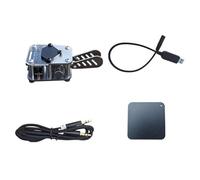 LIbgiubhy Double Paddles Morse Code Keyer Feature Clear Acrylic Stainless Body Switchable Manual Auto Mode for Practice Morse