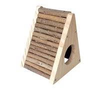 LIbgiubhy Durability Wood Hamster House Cools Shelter With Exercise Climbing Ramps For Small Pet Natural Safe Habitat