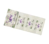 LIbgiubhy Elegant Linen Card Holder Bag Unique Flower Pattern for Psychic Readings Divination Card Bag