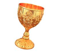 LIbgiubhy Elegant Ornamental Metal Drinking Vessel with Comfortable Grip Engraved Wine Goblet for Cocktails Whiskeys Elegant Ornamental Metal Drinking Vessel