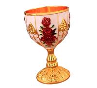LIbgiubhy Elegant Ornamental Metal Drinking Vessel with Comfortable Grip Engraved Wine Goblet for Cocktails Whiskeys Elegant Ornamental Metal Drinking Vessel