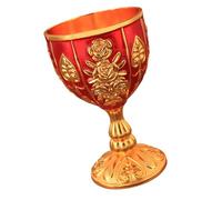 LIbgiubhy Elegant Ornamental Metal Drinking Vessel with Comfortable Grip Engraved Wine Goblet for Cocktails Whiskeys Elegant Ornamental Metal Drinking Vessel