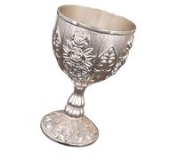 LIbgiubhy Elegant Ornamental Metal Drinking Vessel with Comfortable Grip Engraved Wine Goblet for Cocktails Whiskeys Elegant Ornamental Metal Drinking Vessel