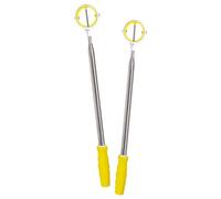 LIbgiubhy Extendable Golf Ball Collector with White Cage and Color Markings for Quick Identification Golf Course Pickup