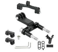 LIbgiubhy Front Light Flashlight Holder Fork Mount Bracket Bike Headlight Metal Bracket Camera Mount Holder