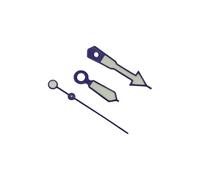 LIbgiubhy Glow in Dark Watch Hands Movements Simple Easy Installation Alloy Multiple Color Movement Watch Pointers