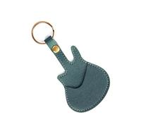 LIbgiubhy Guitar Pick Container Guitar Accessory Tool Pocket with Keychain Guitar Pick Holder Guitar Pick Pouches PU Texture