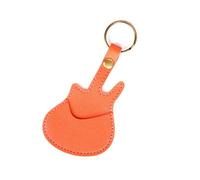 LIbgiubhy Guitar Pick Container Guitar Accessory Tool Pocket with Keychain Guitar Pick Holder Guitar Pick Pouches PU Texture