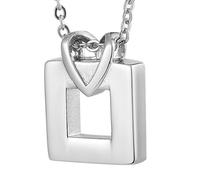 LIbgiubhy Heart Necklace Ashes Vessel Ashes Necklace For Pet Urn Carry Along Necklace Memorial Locket Urn Container