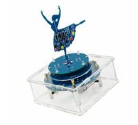 LIbgiubhy Individual-assembly Soldering Practice Set Rotating Music Box with Multicolor LED Lights and 6 Built in Melodies for Education Individual-assembly Soldering Practice Set