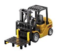 LIbgiubhy Interactive 1: 64 Alloy Forklift Toy APP Controlled Bluetooth-compatible Vehicle Realistic Design ABS Construction for Kids Adult APP Controlled Forklift Simulator Toy