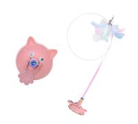 LIbgiubhy Kitten Exercise Teaser Wand High-Strength Suction Cup Base Long Elastic Steel Wire For Active Play Pet Toy Pet Health Exercise Toy